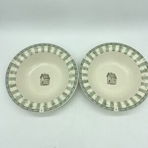Pfaltzgraff Naturewood Deep Rimmed Soup Cereal Bowls 7 1/4"  Set Of 2